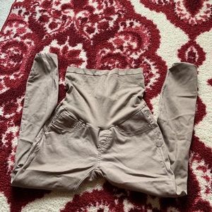 Khaki maternity pant